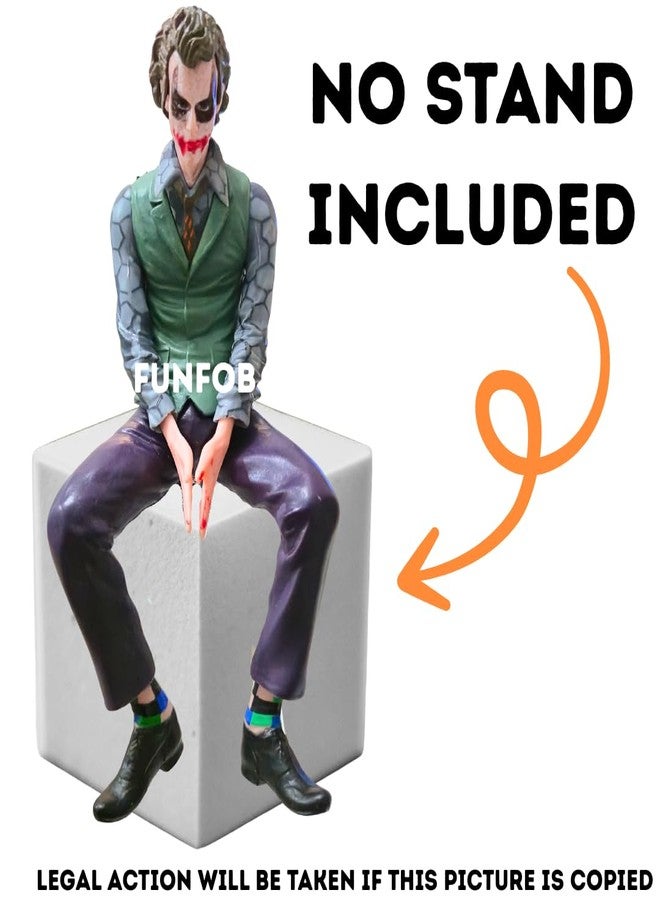 FUNFOB Joker Action Figure for Car Desk Gifting Height-15cm Collectible PVC Multicolour | Joker -Figure - Image 4